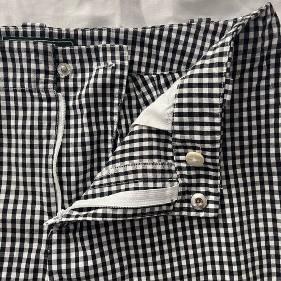 Lauren Ralph Lauren Gingham Check Ankle Pants Stretch 6 - Picture 6 of 10